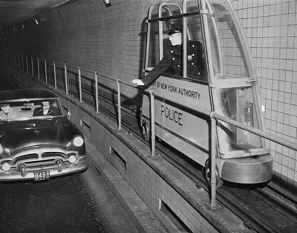lincoln tunnel police rail