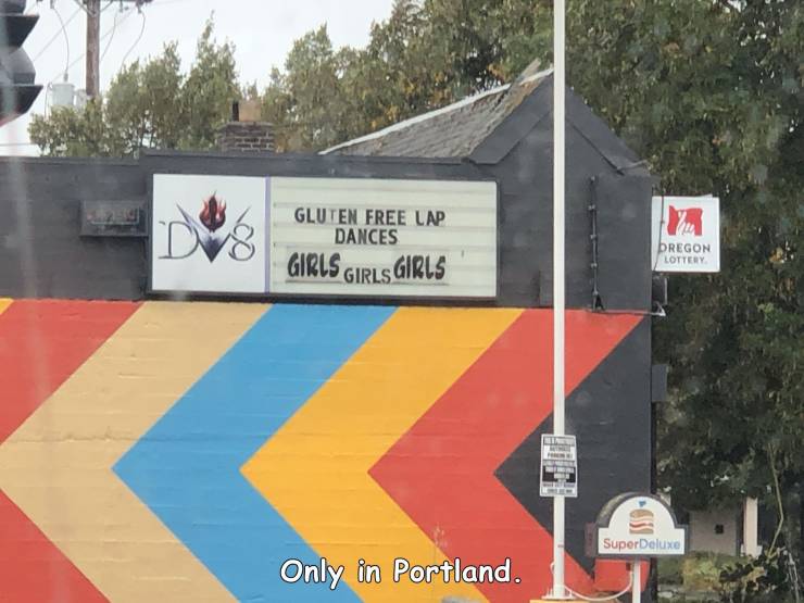 traffic sign - Ds Gluten Free Lap Dances Girls Girls Girls Dregon Lottery Super Deluxe Only in Portland.