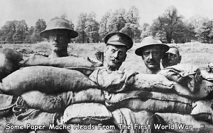 world war 1 dummy heads - Some Paper Mache Heads From The First World War... .....