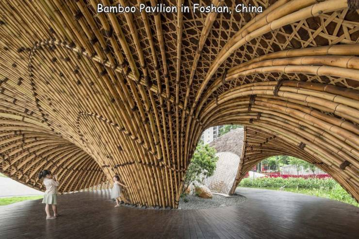 funny pics - arch - Bamboo Pavilion in Foshan, China