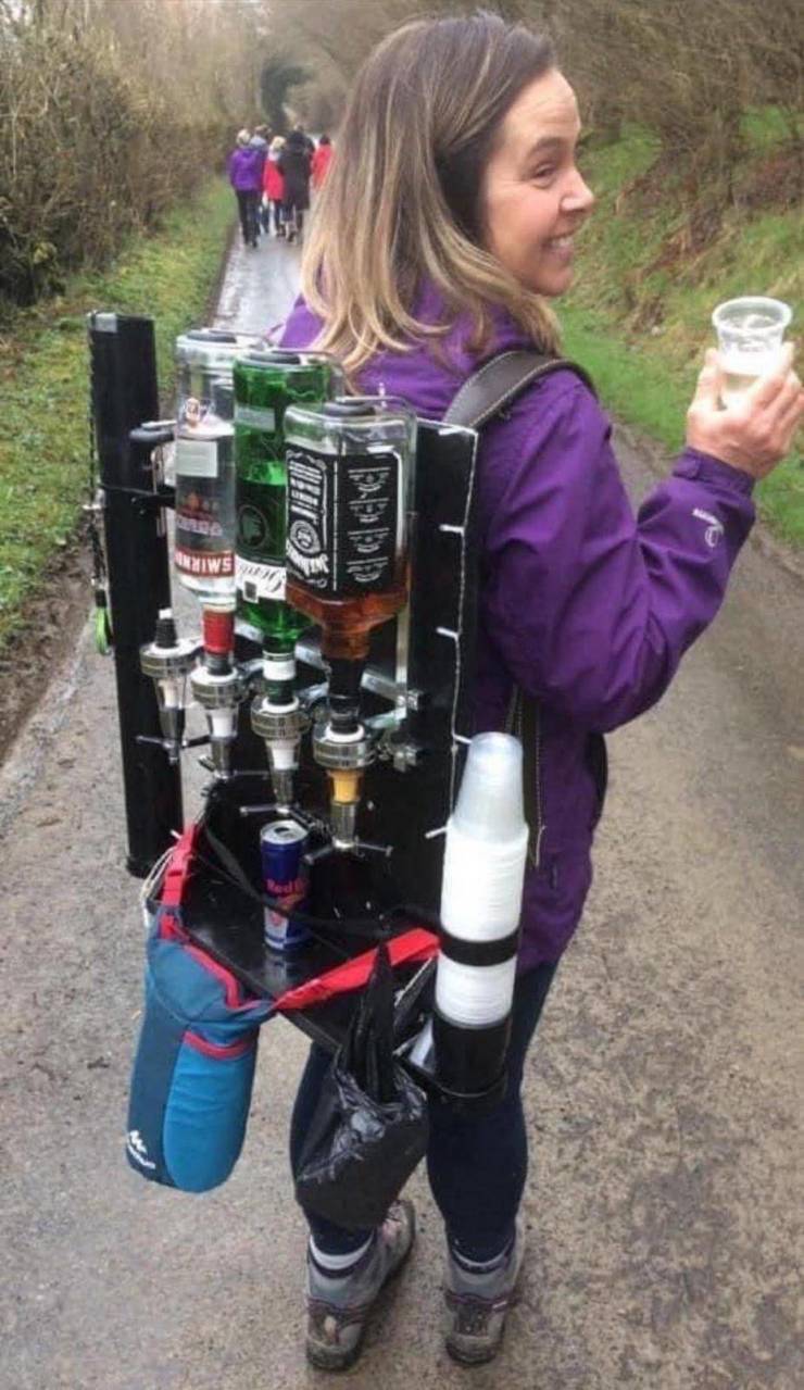 funny images - cocktail backpack