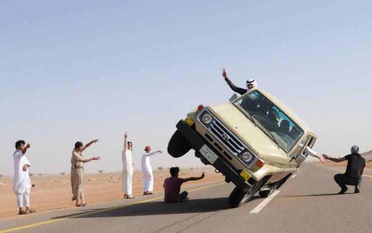saudi stunt driving