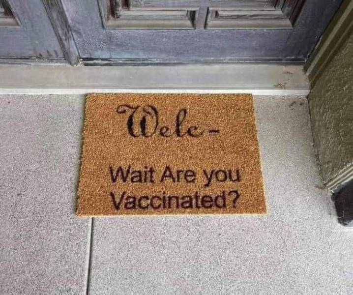 we ll wait are you vaccinated doormat - Wele Wait Are you Vaccinated?