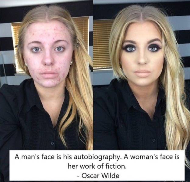 makeup sorcery - A man's face is his autobiography. A woman's face is her work of fiction. Oscar Wilde