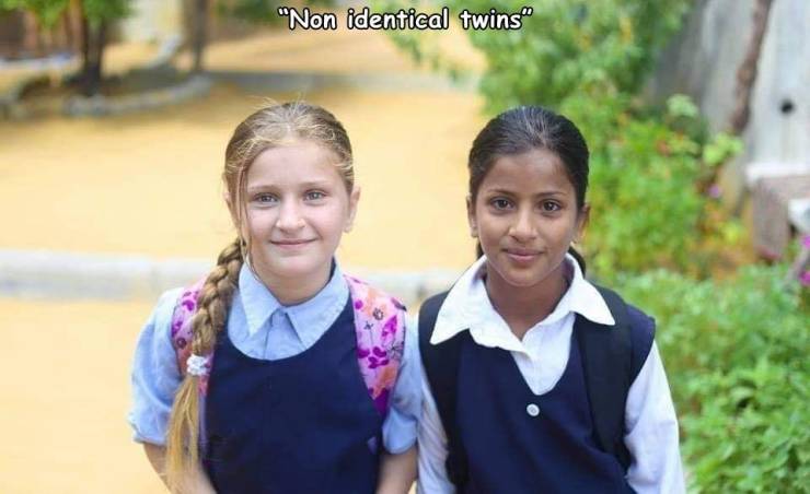 fun randoms - "Non identical twins"