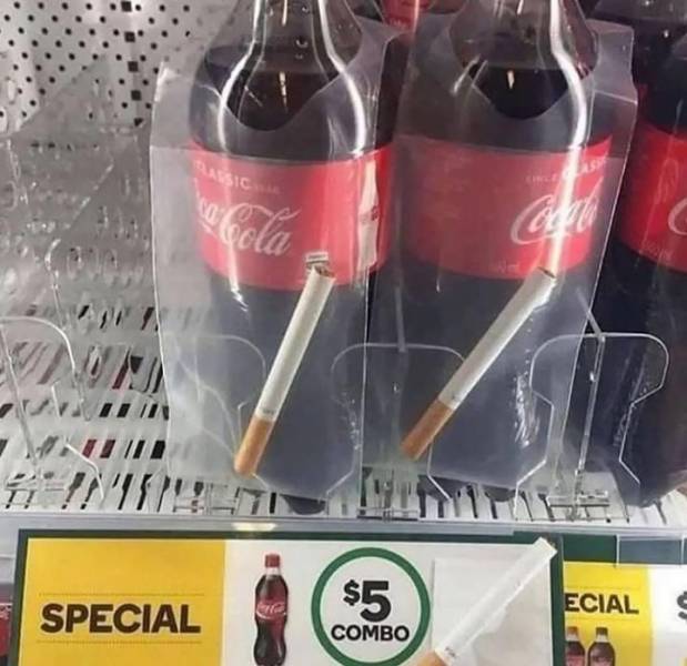 cool funny and wtf random pics - durry and coke - meleola Special $5 Ecial Combo