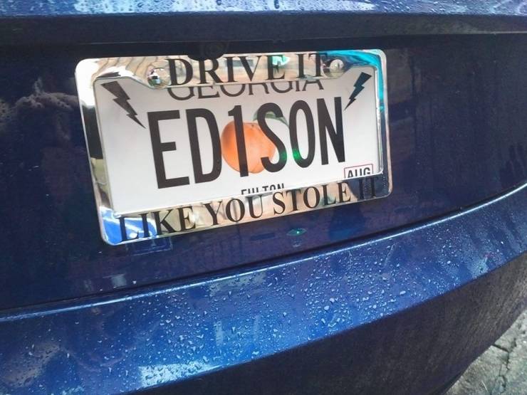 random pics - vehicle registration plate - Drive It Olunuia Edison Alig Cike You Stole