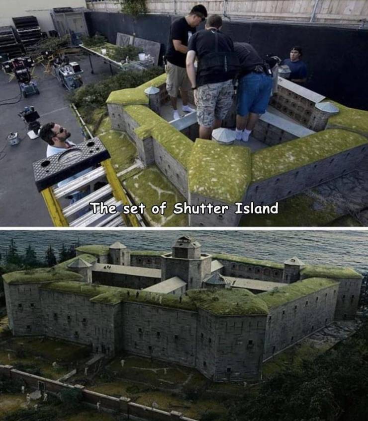 cool random pics and photos - shutter island asylum - The set of Shutter Island