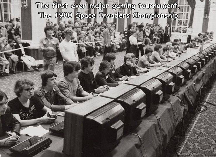 funny randoms - spacewar esports - The first ever major gaming tournament The 1980 Space Invaders Championship