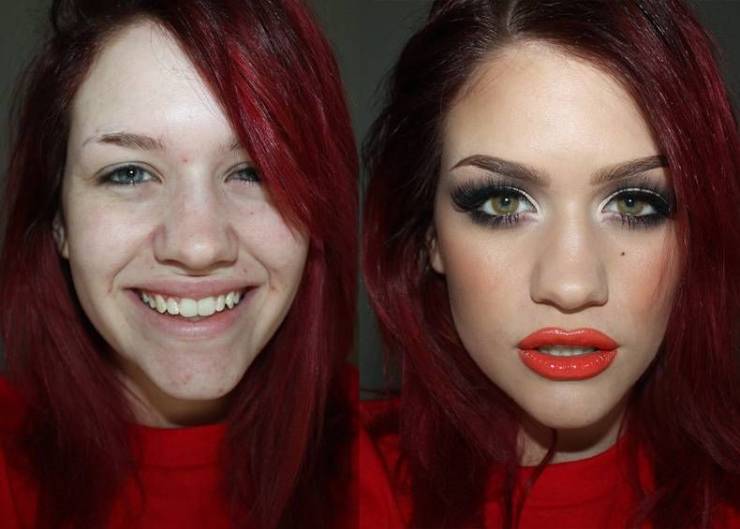 fun randoms - baked makeup before and after