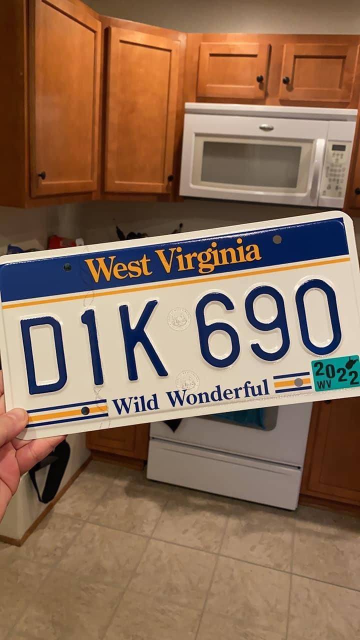 fun randoms - west virginia license plate - West Virginia Dik 690 Wv Wild Wonderful 202