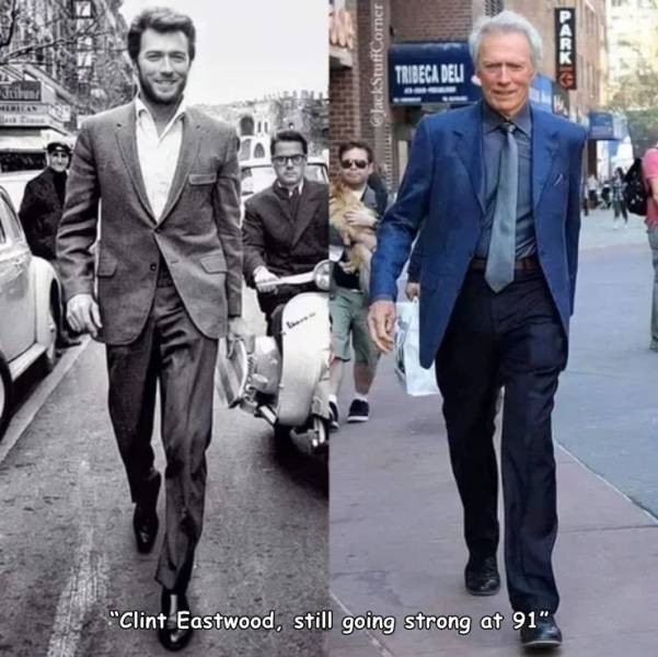fun randoms - clint eastwood 1965 - JackStuff Corner CX10 Tribeca Del Jtibus "Clint Eastwood, still going strong at 91".