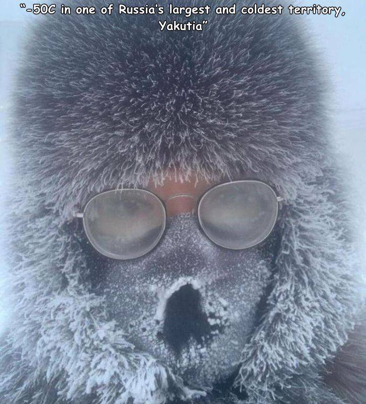 fun randoms - fur - 50C in one of Russia's largest and coldest territory. Yakutia" "