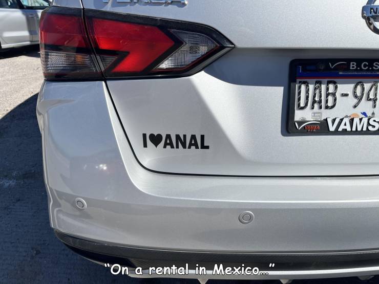 family car - N. Vb.C.S Dab94 Vams Vansa Ivanal "On a rental in Mexico
