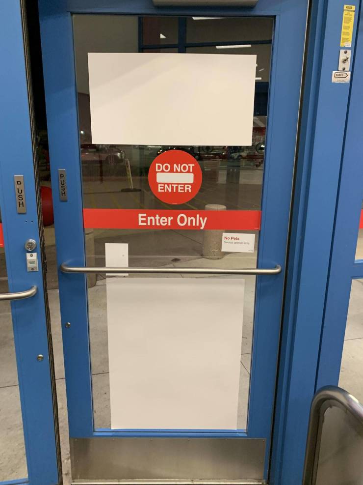 door - Dere Do Not | O Di 0301 Enter Enter Only o Pets