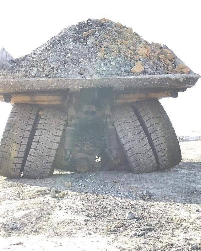stanced dump truck