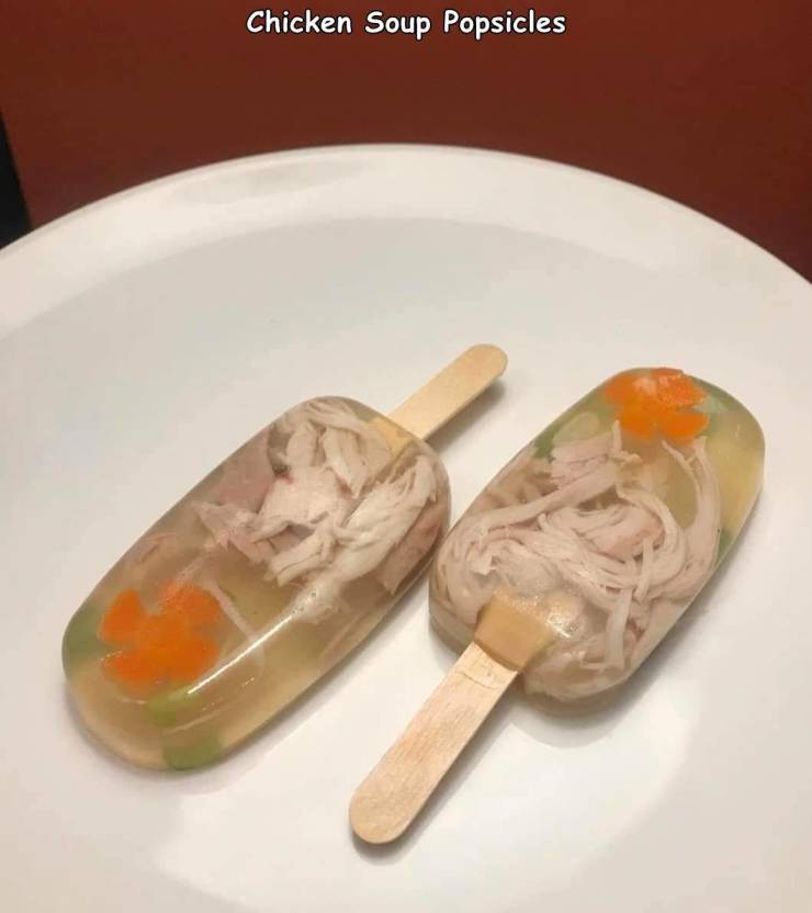 Chicken soup - Chicken Soup Popsicles