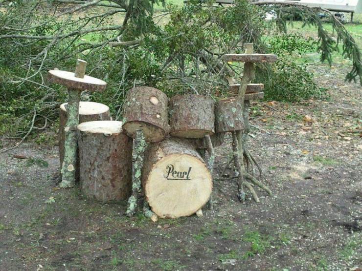cool random photos - fake drum set - Pearl