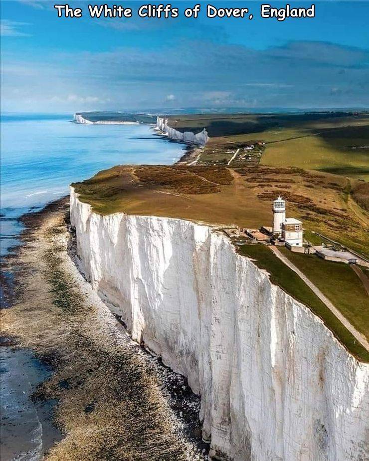 cool random photos - Belle Tout Lighthouse - The White Cliffs of Dover, England