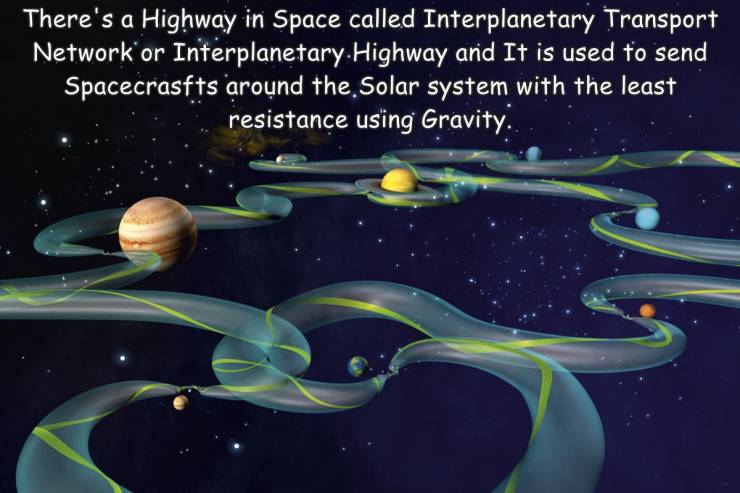 fun randoms - funny photos - interplanetary superhighway - There's a Highway in Space called Interplanetary Transport Network or Interplanetary Highway and It is used to send Spacecrasfts around the Solar system with the least resistance using Gravity.