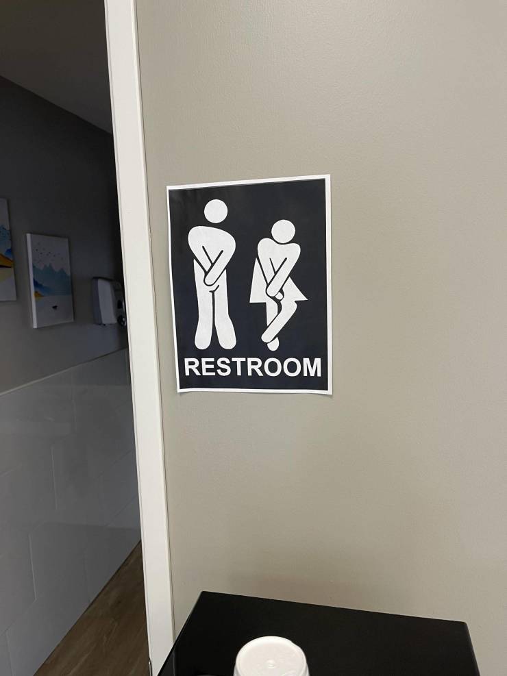 random photos - sticker - X Restroom