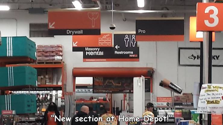 random pics and photos - outlet store - 3 Drywall Pro el Masonry Hentai Restrooma Ne Ky Duracter An Milo 2012 le hvala "New section at Home Depot!