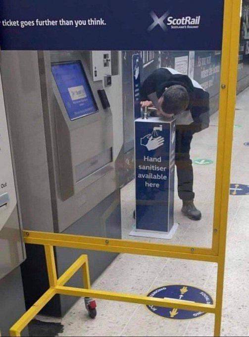 random pics and photos - people make glasgow meme - ticket goes further than you think. ScotRail Sa Hand sanitiser available here Our