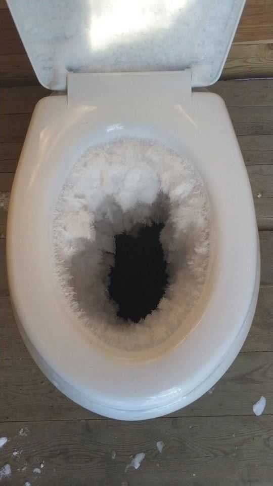 fun randoms - frozen toilet