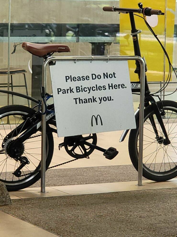 cool pics - road bicycle - Please Do Not Park Bicycles Here. Nb Thank you. Ris Pr m.