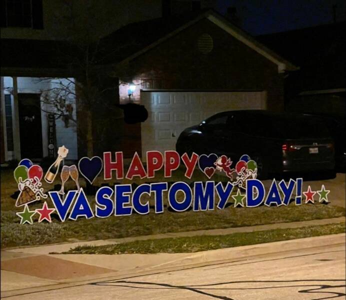 fun randoms - funny photos - car - HAPPyo Vasectomy Day