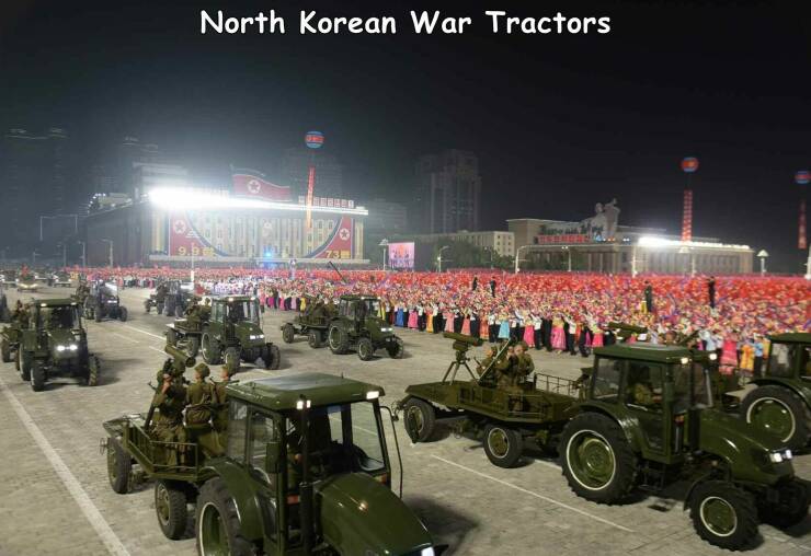 cool random pics - north korea tractor parade - North Korean War Tractors Lexentext 9.9 73 1,076 O
