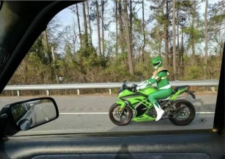 green ranger motorcycle