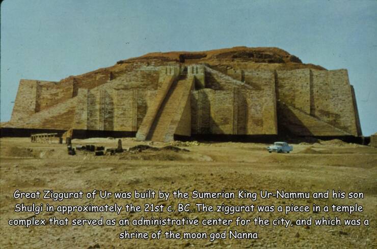 Images, Pictures, Memes - mesopotamian ziggurat - Great Ziggurat of Ur was built by the Sumerian King UrNammu and his son Shulgi in approximately the 21st c. Bc. The ziggurat was a piece in a temple complex that served as an administrative center for the