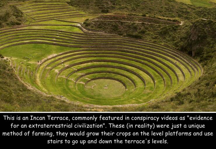fun randoms - funny photos - moray - This is an Incan Terrace, commonly featured in conspiracy videos as "evidence for an extraterrestrial civilization". These in reality were just a unique method of farming, they would grow their crops on the level platf