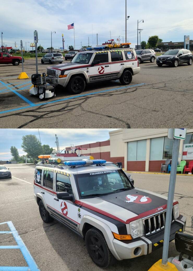 fun randoms - funny photos - luxury vehicle - 2 Paranminal Respense Unit Paranormal Response T Jeep Build