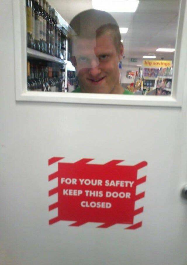 daily dose of randoms - For Your Safety Keep This Door Closed big savings