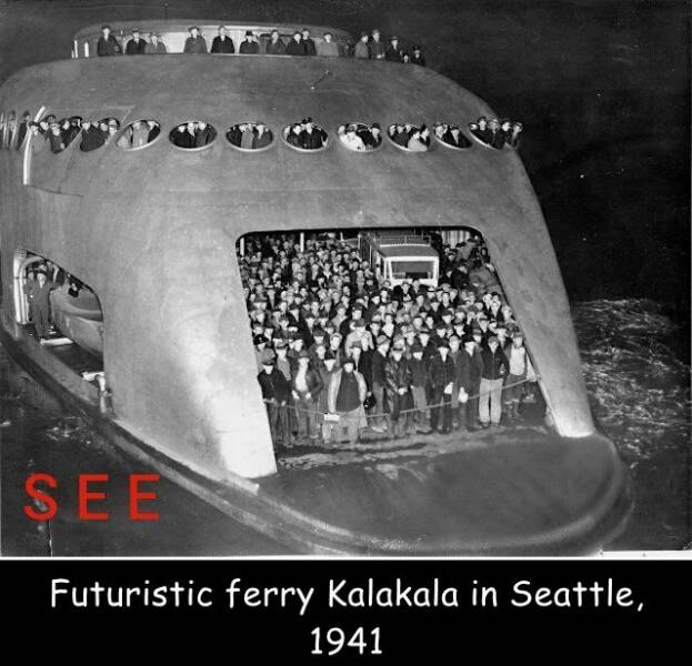 daily dose of pics and memes - kalakala ferry - See Futuristic ferry Kalakala in Seattle, 1941