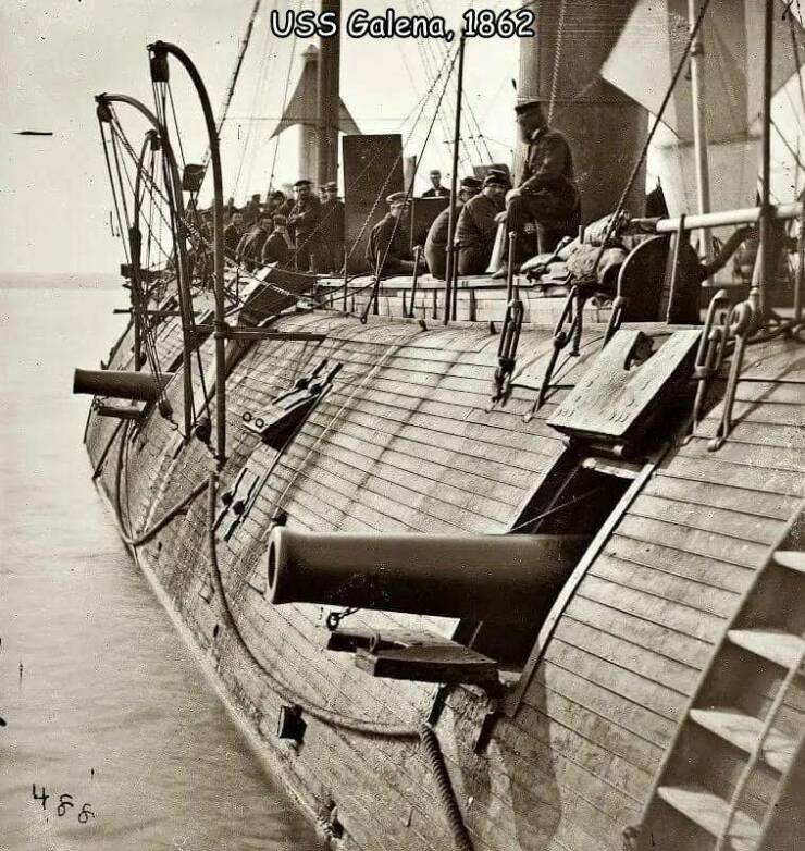 daily dose of pics and memes - ironclad ships civil war - 486 Po Uss Galena, 1862