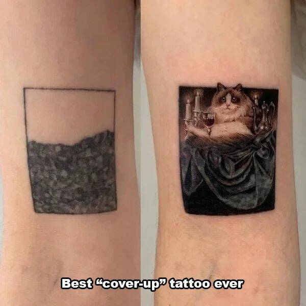cool pics and photos daily dose - tattoo - Best "coverup" tattoo ever