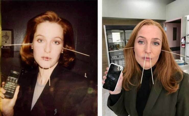 cool random pics for your daily dose - gillian anderson younger