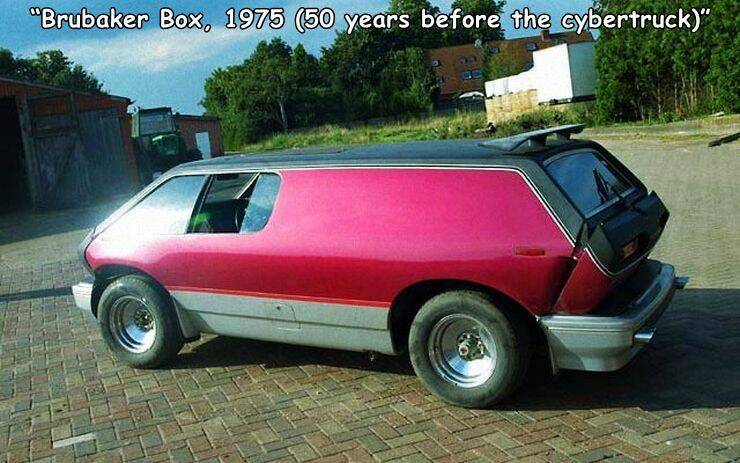 funny random pics and memes - 1975 brubaker box - "Brubaker Box, 1975 50 years before the cybertruck"