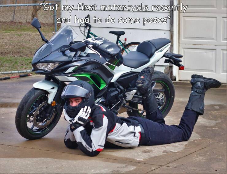 cool pics and photos - motorcycle - "Got my first motorcycle recently and had to do some poses Rel
