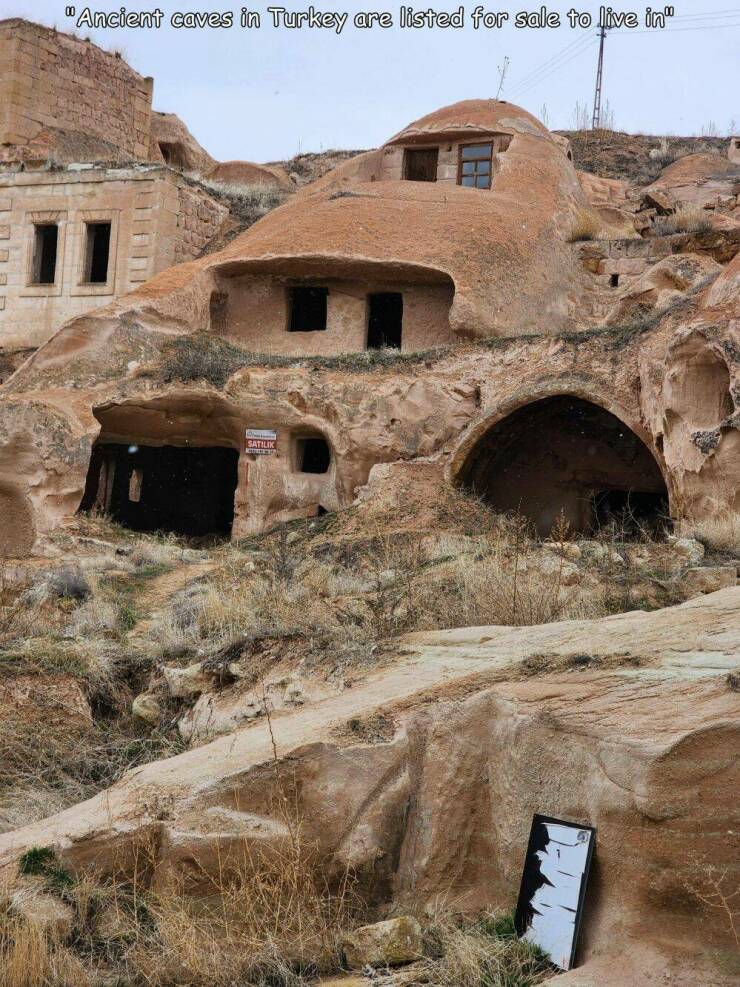 cool pics and photos - göreme historical national park - "Ancient caves in Turkey are listed for sale to live in" Satilik
