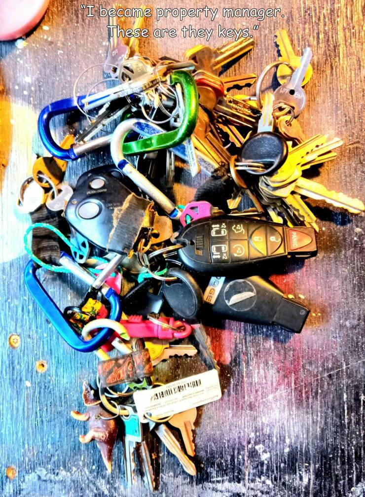 cool random pics - art - "I became property manager. These are they keys." 318