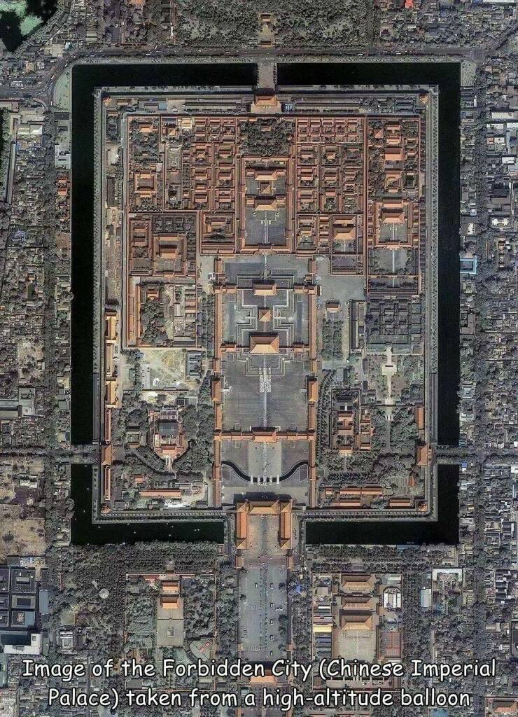 cool random pics -  the palace museum - Chel Artir Folie Image of the Forbidden City Chinese Imperial Palace taken from a highaltitude balloon