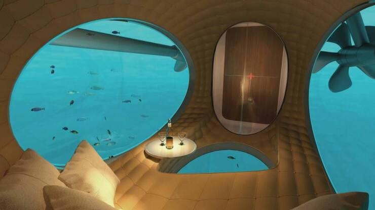 cool random pics - sailing yacht a underwater observation pod