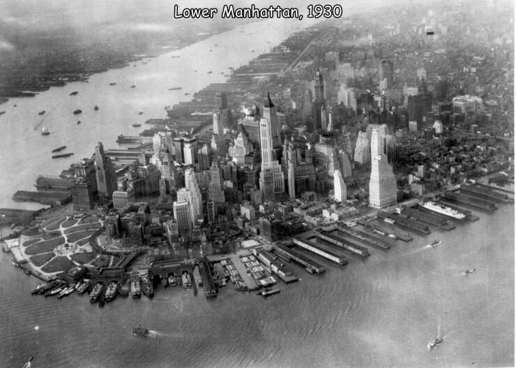 cool random pics - lower manhattan 1930 - Lower Manhattan, 1930
