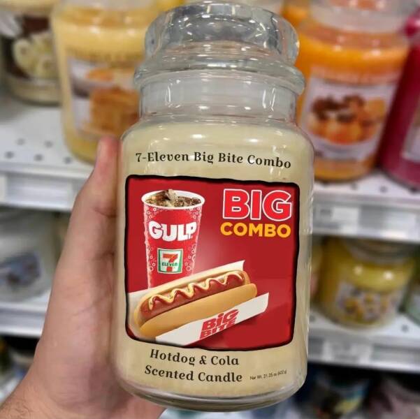cool random pics - Funny meme - 7Eleven Big Bite Combo Big Gulp Combo Eleven Bit Hotdog & Cola Scented Candle Nw 21.25