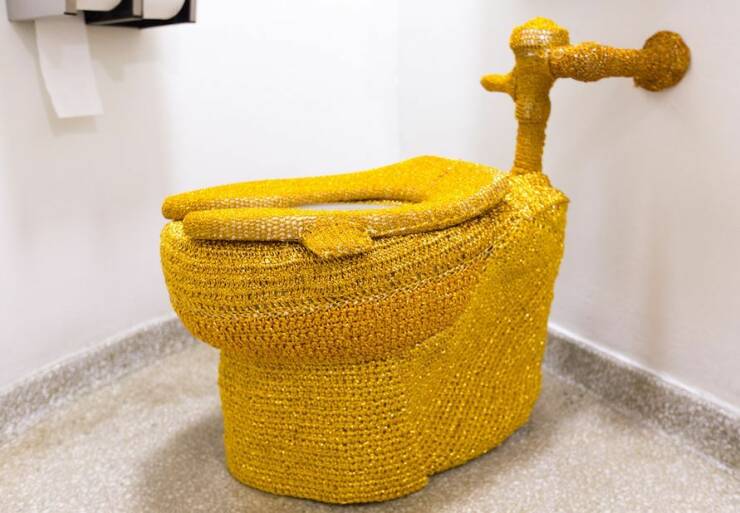 cool random pics - crochet for bathroom