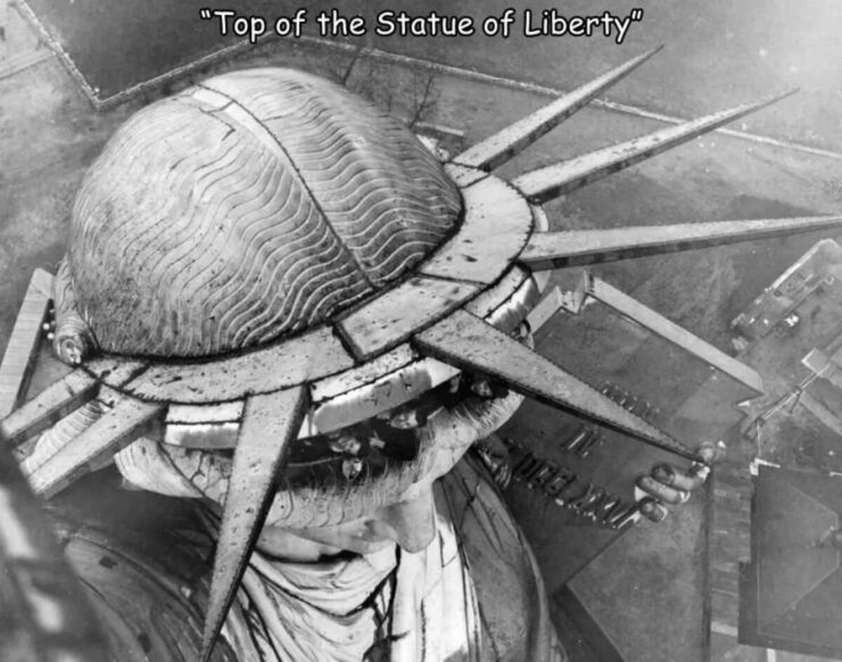 black tom explosion statue of liberty - "Top of the Statue of Liberty"
